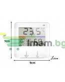 Термометър часовник LCD метеорологична станция с хигрометър